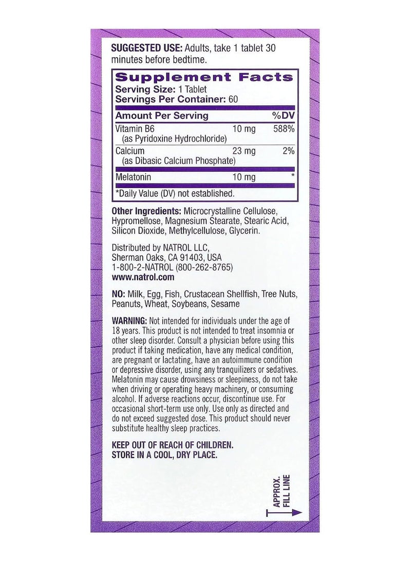 Natrol Melatonin Advanced Sleep 10mg - 60 Tablets, Packaging May Vary - Image 4